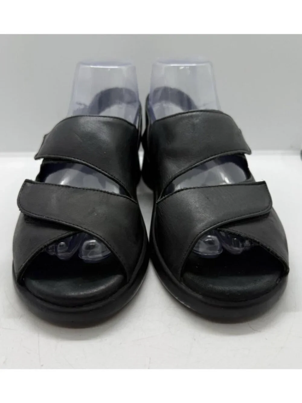 Wolky Nimes Women's Sz 38 7US Black Hook & Loop Casual Walking Slingback Sandals